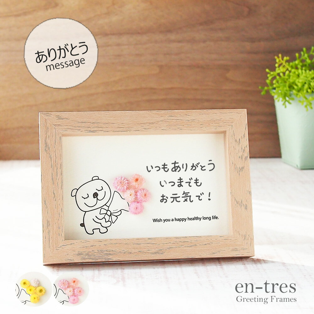 敬老の日 メッセージカード ポスト投函 ギフト 花 ありがとう いつまでもお元気で フォトフレーム入り ..