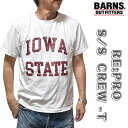 【 BARNS 】 tシャツ 半袖tシャツ メンズ バーンズ アウトフィッターズ BR-24156 RE:PRODUCTER 丸首 S/S 半袖 プリント Tシャツ ビンテージ風 クルーネック ブランド アメカジ 大人のTシャツ