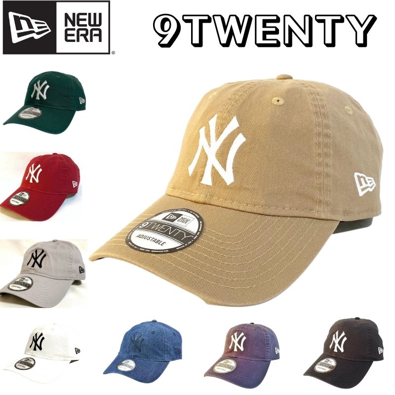 【 NEWERA 】 newera cap 帽子 メンズ レディース ニューエラ キャップ 920 ブランド 9TWENTY 11308518 MLB ニューヨークヤンキース ウォッシュドコットン サイズ調整可能 ストラップ ストリートカジュアル おすすめ アメカジ 親子ペア 春夏秋冬