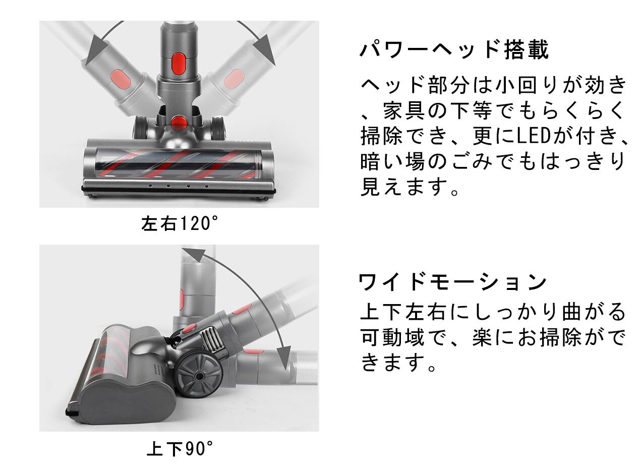 【期間限定20%OFFクーポン配布中】コードレス掃除機22000Pa200WPSE認証済1年保証モード切替LED付きコンパクト掃除機コードレスサイクロン掃除機サイクロンスティックハンディスティッククリーナーコードレスクリーナーそうじ機T200