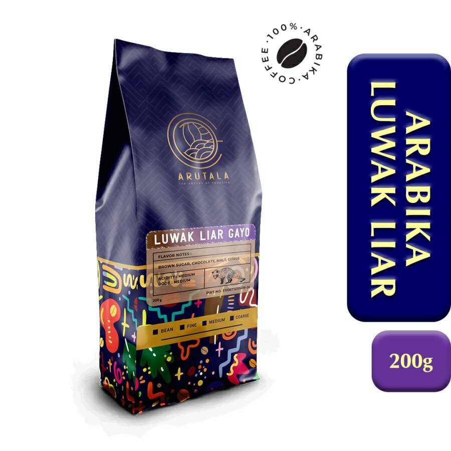 コピルアック Kopi Gayo Luwak 200g コピルアク コーヒー豆 培煎コーヒー豆班球豆 生豆 培煎豆 豆 ストレートコーヒー 自家培煎 弧球培煎 煎りたて 新鮮 中細挽き ジャコウネコ お取り寄せ 美味しい 浅煎り 中煎り 深煎り 超希少 期間・数量限定 インドネシア