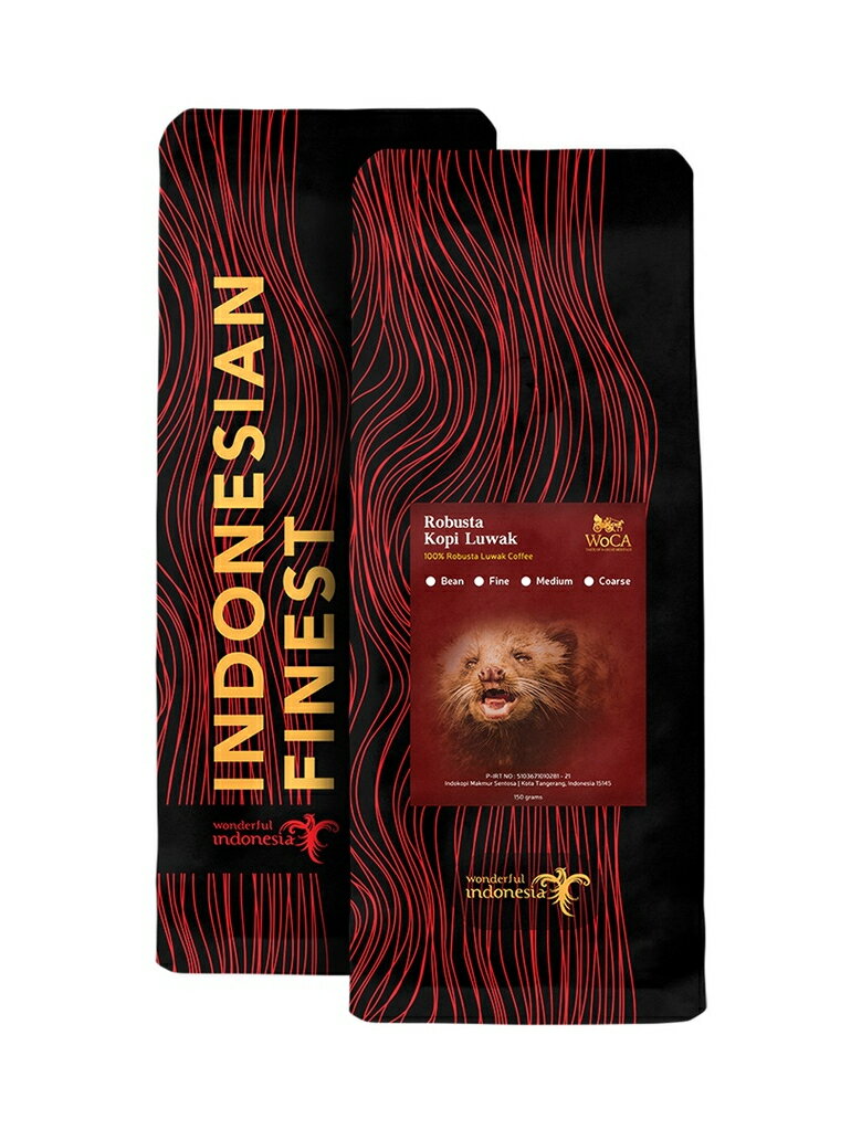 コピルアック Kopi Woca Luwak 150g パウダー ロブスタ コピルアク コーヒー豆 培煎コーヒー 生豆 培煎豆 豆 自家培煎 弧球培煎 煎りたて 新鮮 中細挽き ジャコウネコ お取り寄せ 美味しい 浅煎り 中煎り 深煎り 超希少 量限定 インドネシア