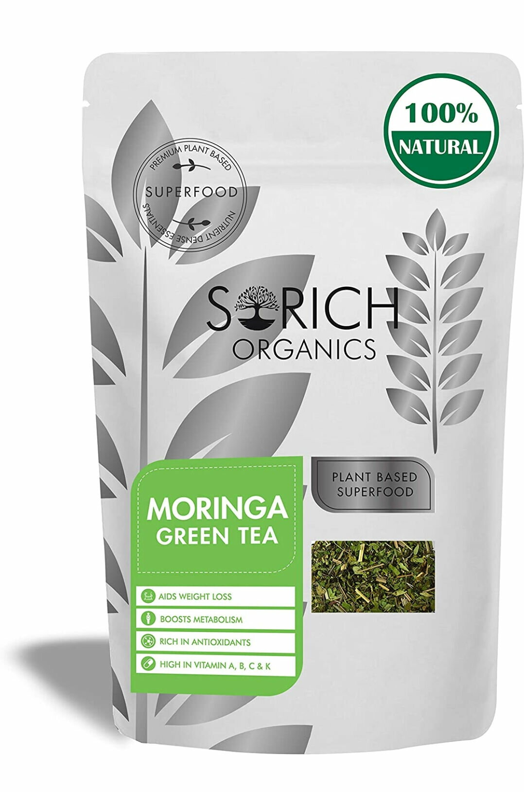 【モリンガ 茶 300g 】 オーガニック　USDA Organic ORGANIC 100% 天然 Moringa MORINGA 茶葉 100gx2 無添加 保湿 乾燥肌 ふっくら ナチュラル 美容 プルプル 肌 美肌 スキンケア 人気 うるおい 頭皮 保湿 ハリ 敏感肌 肌あれ 毛穴 くすみ デトックス