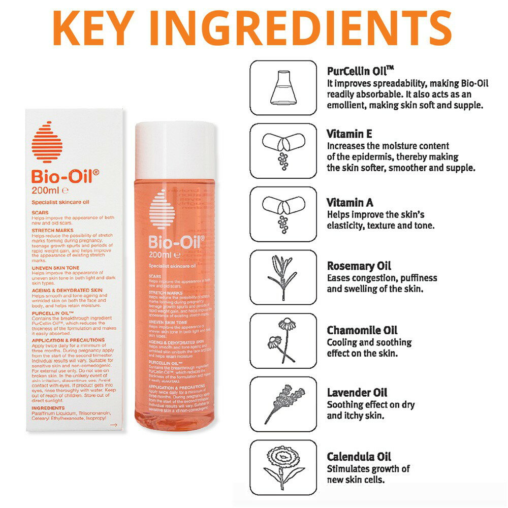 Bio-Oil バイオオイル 200ml　バイオジェル100ml(各1個）美容オイル 美容液 顔 ボディオイル マッサージオイル 無添加 スキンケア オイル バイオイル 2