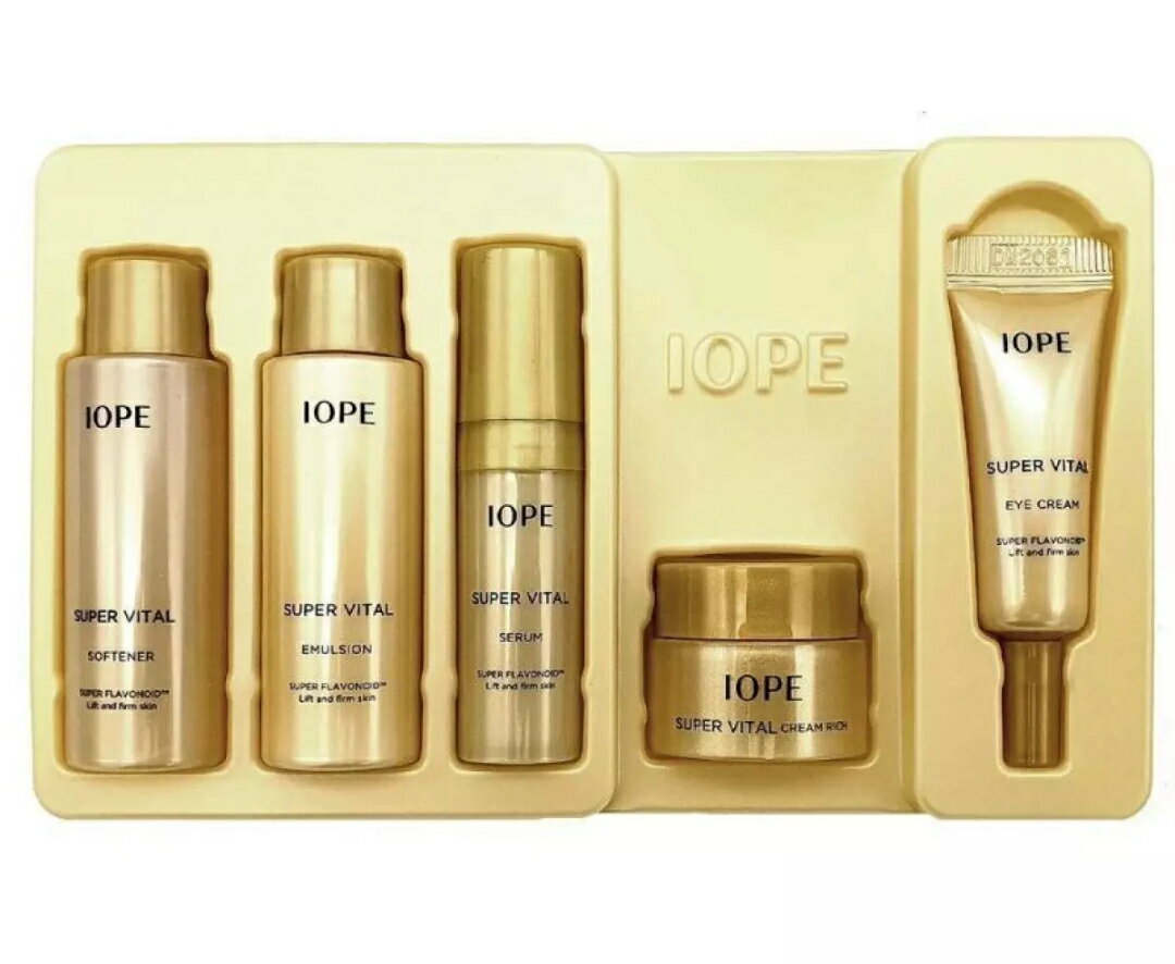 lope（アイオペ） IOPE スーパー バイタル スペシャル リッチ セット Super Vital Special Rich Set 18ml 18ml 5ml 3ml 5ml 潤燥 エッセンス 導入 美容液 トーンアップ ハリ ツヤ 透明肌 全肌質 トラベル スタート お試し アジアンコスメ コスメ ギフト ギフトセット スキンのサムネイル