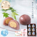 敬老の日 ギフト 新栗 栗きんとん水まんじゅう 6入 高級 和菓子 お取り寄せ 冷やして美味しい お菓子 スイーツ 贈り物 栗スイーツ 人気 プレゼント 手土産 栗菓子 上品 おすすめ 和スイーツ ひんやりスイーツ 栗和菓子 期間限定 栗の名産地 岐阜 恵那