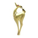 ダイヤモンドルビーバンビデザインブローチK18 0.06ct 9.1g【中古】程度SA【smtb-m】