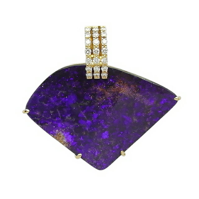 Rakuten - 菅沼知行ボルダーオパールペンダントK18 D0.482ct 20.7g【中古】程度S【smtb-m】