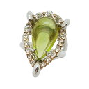 トルマリンキャッツアイダイヤモンドリングK18WG/K18(PG) 6.61ct 1.30ct 15.9g【中古】程度S【smtb-m】