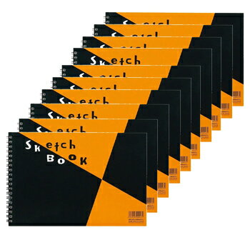 マルマン スケッチブック 図案シリーズ B5サイズ 24枚 画用紙 並口(中性紙)（S140） 10冊セット【