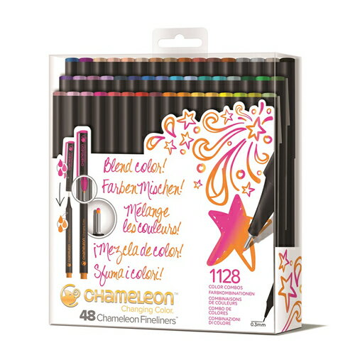 カメレオンブレンドライター48色セット　ブリリアント48色　イラスト、日記、手帳、手紙などに使用できるグラデーションペン【 マーカーペン 】