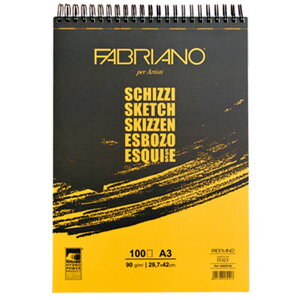 【送料無料】5冊セット ファブリアーノ スケッチブック ラフブック A3サイズ 縦開き (100枚) 5冊セット 【スケッチブック】【スケッチ帳】【スケブ】【イラスト】【デッサン】【スケッチ】【写