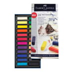 パステル【メール便可】 ファーバーカステル クリエイティブスタジオ ソフトパステル 24色セット （128224）FABER-CASTELL/角形パステル/パステル画/画材/アート/