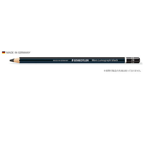 【メール便可】【STAEDTLER/ステッドラー】100B-G6 描画用高級鉛筆 マルス ルモグラフ ブラック 6本セット【スケッチ】 enauc-10011064 エンオーク サンプル画像2