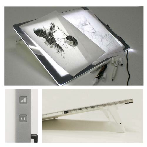 トレース台【送料無料】 マービー LED トレース台 調光式 B4型 014-0198