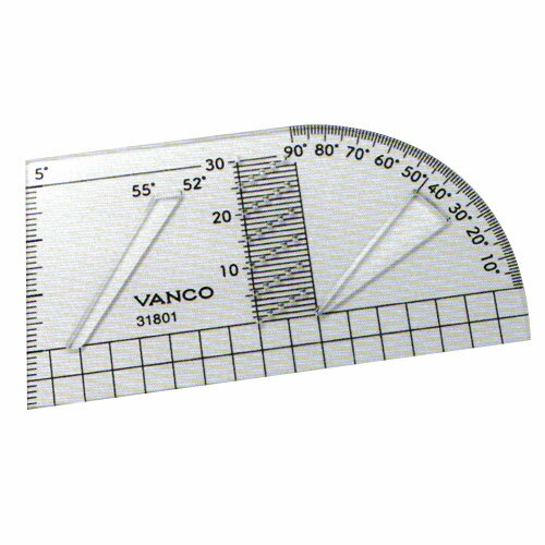 定規 VANCO バンコ カリグラフィーガイドライン定規。水平な平行線と、書体の傾斜線のガイドラインを引く作業が楽になる。