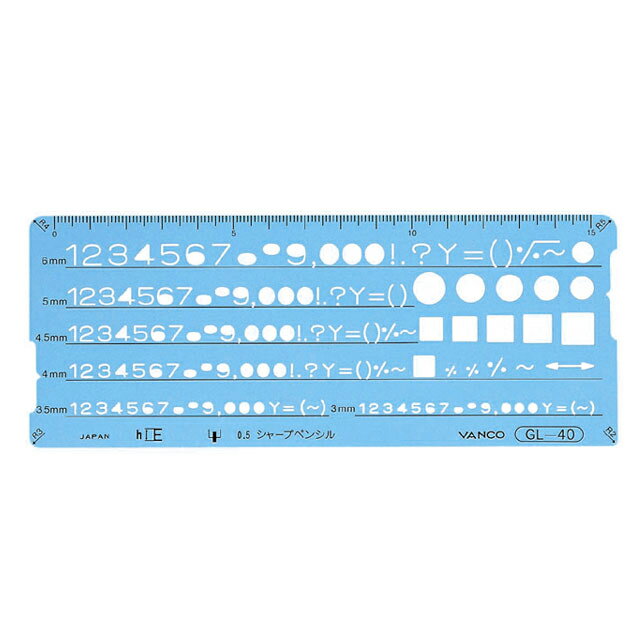 バンコ GL-40型定規 テンプレートGL-40 10540