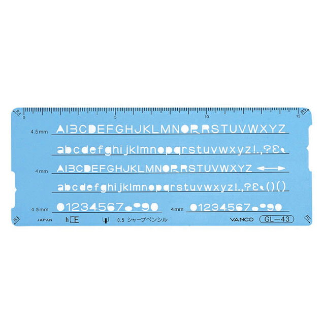 バンコ GL-40型定規 テンプレートGL-43 10543