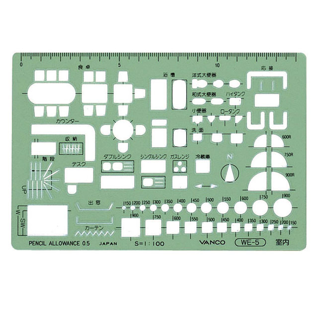 バンコ WE型定規テンプレートWE-5 20005