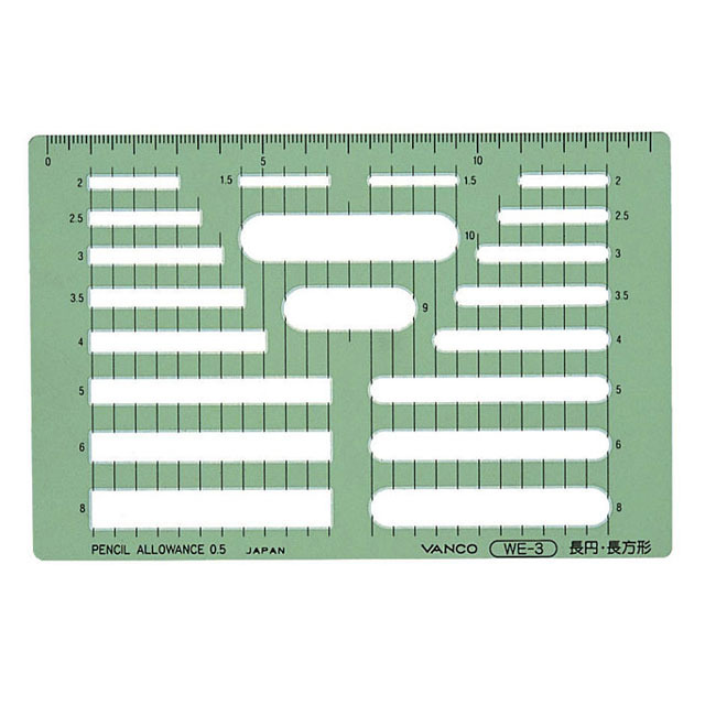 バンコ WE型定規テンプレートWE-3 20003