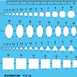 【メール便可】 建築士試験用アイテム ステッドラー テンプレート 組合せ定規 976-03 【ステッドラー】【製図用テンプレート】