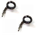2個 ガイド フジ P-LSG-5.5 シングルフット ロッドビルディング SICステン 雷魚 バス
