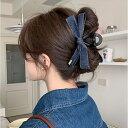 ボウヘアクリップ - おしゃれなブラックファブリックアクセサリー、ヘア 後頭部用 かわいい パーティーや誕生日に最適、母の日ギフトにぴったり