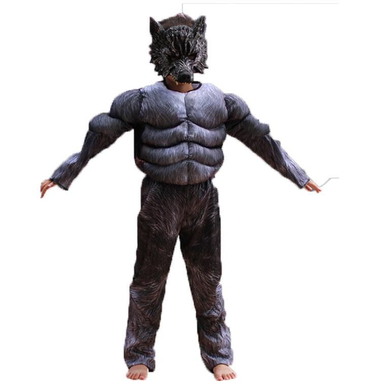 ハロウィン 衣装 子供 コスプレ オオカミ 野獣 獣仮面 恐怖 舞台 ステージ衣装 コスチューム ハロウィン 仮装 コスプレ キッズ 子供 こども コスプレ イ...