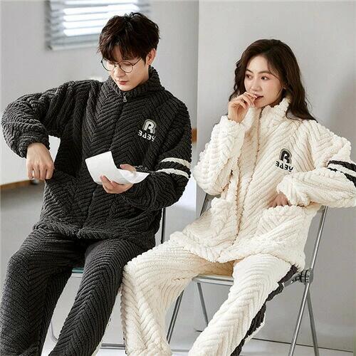ペアパジャマ 冬 モコモコ カップル ペア パジャマ 夫婦 もこもこ メンズ ペアパジャマ カップル 秋冬 結婚祝い プレゼント ペアパジャ