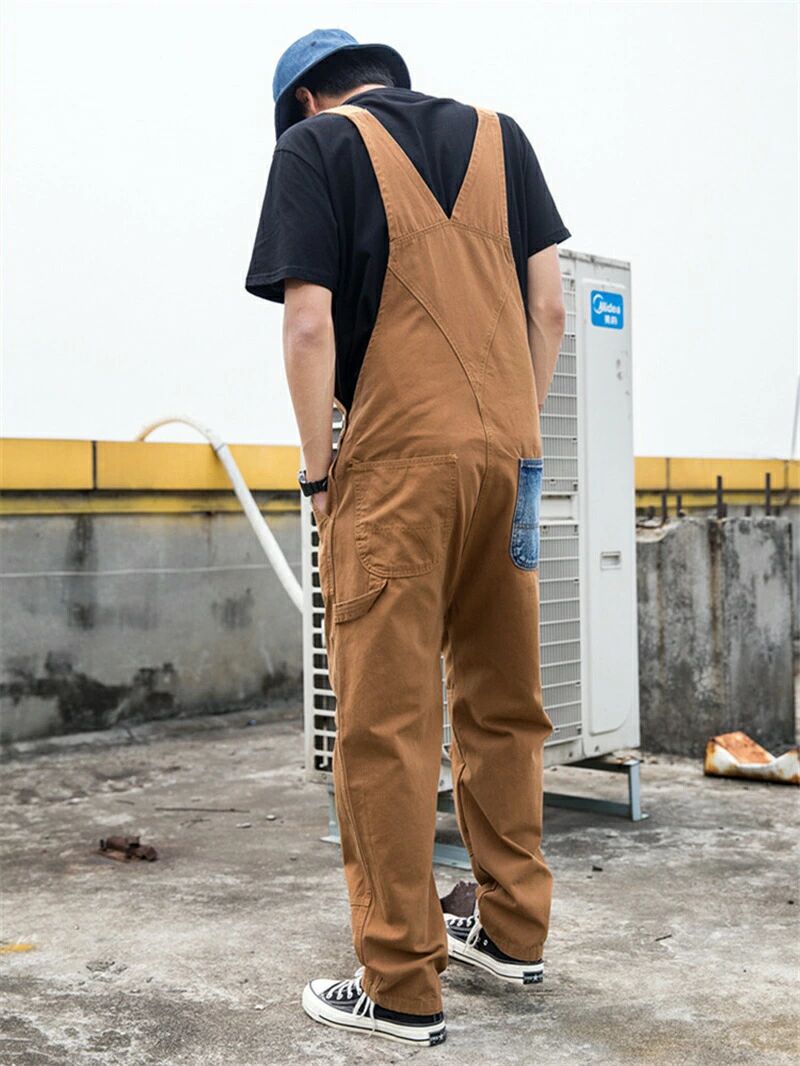 オーバーオール メンズ サロペット ワイド ゆったり オールインワン ワークマン 秋 パンツ つなぎ 秋冬 おしゃれ 作業着 ボトムス 大き