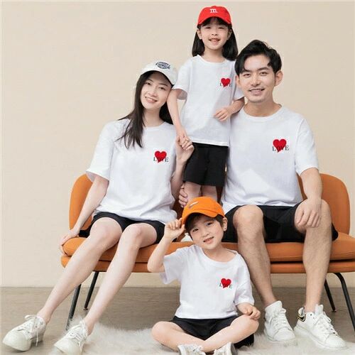 親子 ペアルック tシャツ ペア 可愛い 夏服 ペアtシャツ 半袖 コーデ 夏 家族 お揃い tシャツ ブランド..