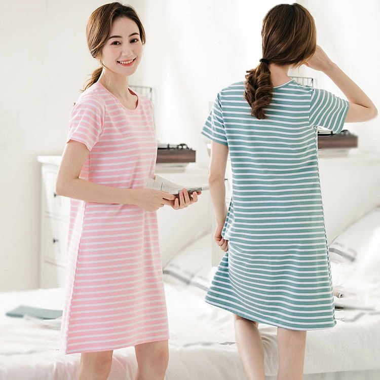 6色！パジャマ レディース 半袖 夏 ワンピース ゆったり Tシャツ 大きいサイズ 可愛い レディースルームウエア 部屋着