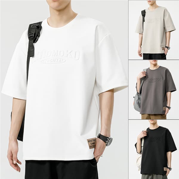 Rakuten - 半袖 Tシャツ メンズ 男性 春夏 半袖 クルーネック tシャツ 薄手 速乾 ドライ 吸湿 涼しい ゆったり 大きいサイズ ポリエステル 普段着 デイリー カジュアル トップス メンズTシャツ 20代 30代 40代 50代 ファッション 夏物 夏服 カジュアル ストリート