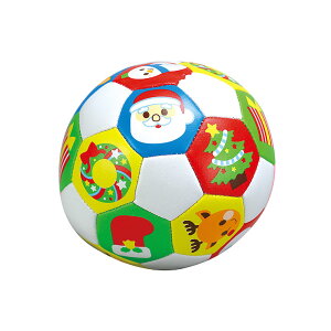 やわらかボール クリスマス 1個入 / ボール やわらかい ソフト クリスマス サンタ トナカイ サッカー サッカーボール ボール投げ ベビー 赤ちゃん おもちゃ ホビー 景品 知育玩具 子ども会 クリスマス会 誕生日 プレゼント イベント アーテック artec 【宅配便】