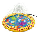 スプラッシュプレイマットミニ 100cm 1個入 / ウォータープレイマット プレイマット 水遊び 噴水 シャワー 子供 犬 ペット 屋外用 アウトドア プール...