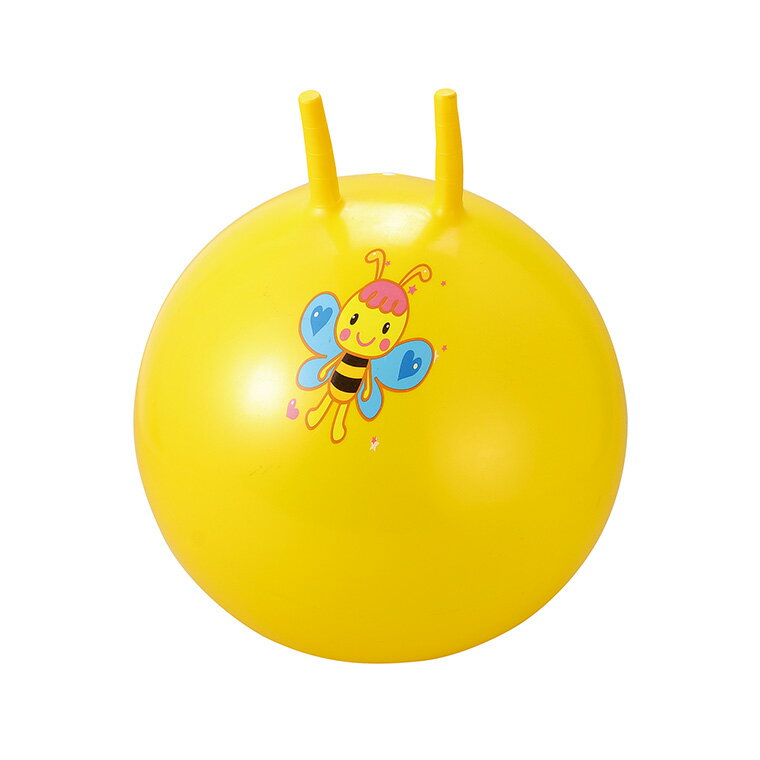 ジャンプボール イエロー 1個入 / バランスボール 取っ手付き 持ち手付 イエロー 黄色 玩具 おもちゃ ..