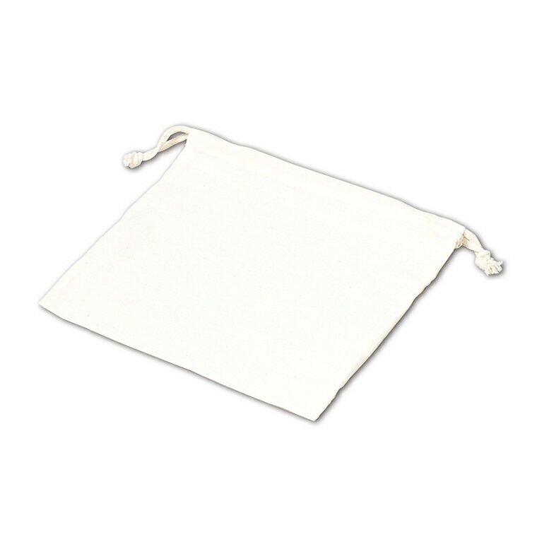 不織布巾着袋 23×23cm 1個入 / 白 しろ ホワイト 無地 ケーブル収納 小袋 小物収納 不織布 ミニバッグ きんちゃく ラッピング 資材 備品 保管 ...