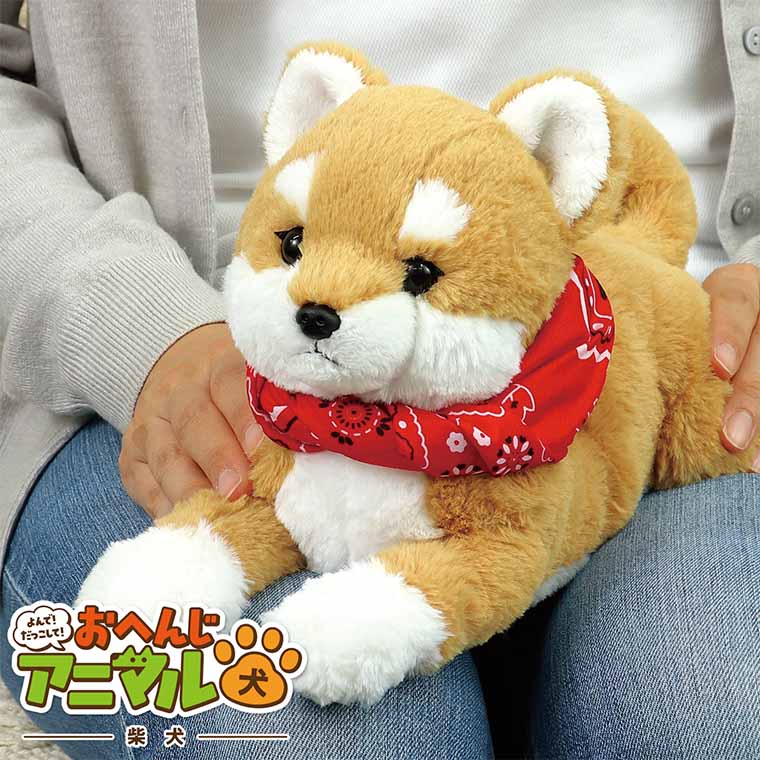 よんで!だっこして!おへんじアニマル 柴犬 1個入 / ぬいぐるみ センサー付き 音声認識 返事 返事する 犬 いぬ イヌ 人形 抱っこ 高齢者 ペット いやし 癒し かわいい 介護用品 敬老の日 誕生日 プレゼント アーテック artec 【宅配便】のサムネイル