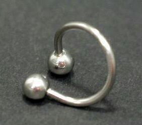 在庫限り！14G 16G スパイラル ボディピアス ステンレス / シルバー 銀 ボディーピアス 螺 ...