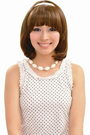 在庫限り!バング前髪 マロン(耐熱素材) / ポイントウィッグ 前髪用ウィッグ つけ毛 【ゆうパケット対応】