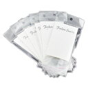 紙&プラスチック製ジュエリー吊り下げヘッダー(OPP袋&紙タグ)20個入り(ピアス・イヤリング用)】/ 店舗販売備品 販売用 タグ プレート 吊り下げタグ ディ...