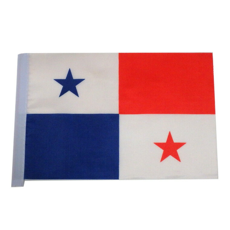 世界の国旗（約21×14cm）ハ行国 ：パナマ / 手旗 小さめ ミニ国旗 手持ち フラッグ 応援グッズ【ゆうパケット対応】