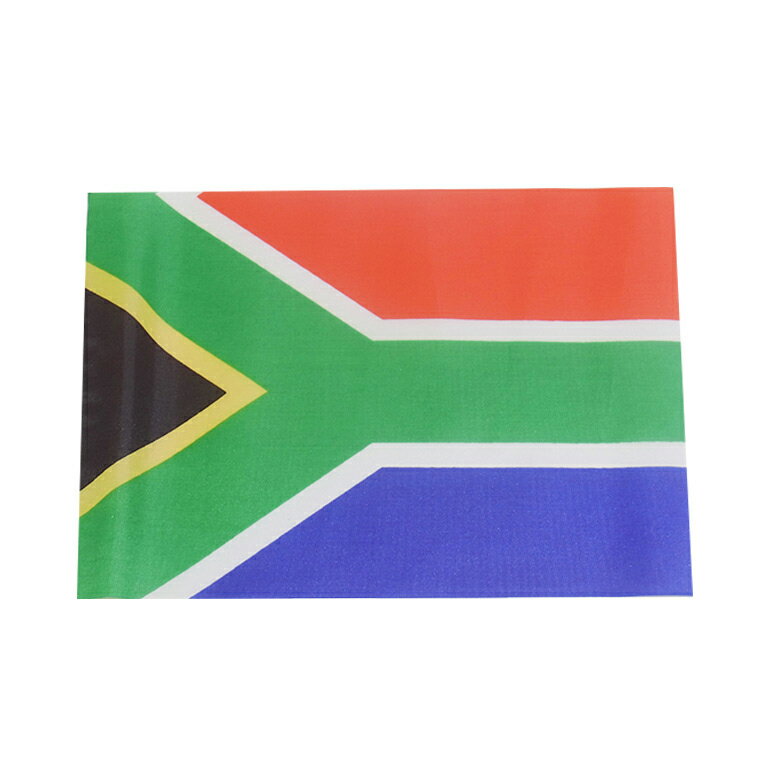 世界の国旗（約21×14cm）マ行国 ：南アフリカ / 手旗 小さめ ミニ国旗 手持ち フラッグ 応援グッズ【ゆうパケット対応】