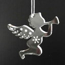 アンシャンテラボ アクリル製 クリスマスオーナメント 5mm厚 天使 / オリジナル商品 紐付き Xmas 飾り 装飾 ツリー飾り デコレーション 【無料ギフト...