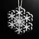 アンシャンテラボ アクリル製 クリスマスオーナメント 5mm厚 結晶 / オリジナル商品 紐付き Xmas 飾り 装飾 ツリー飾り デコレーション 【無料ギフト...