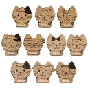 名入れグッズ 名札付き猫家族コースター (子供たち) 全10種 / オリジナル商品 アンシャンテラボ 猫型 ネコグッズ cat コルクコースター 結婚式 ギフト...