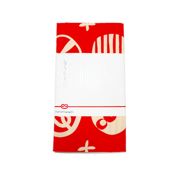 奈良のおみやげ ならむすび手ぬぐい 赤 約94×33cm / オリジナル商品 奈良 nara deer お土産 おみやげ OMIYAGE てぬぐい デザイン【ゆうパケット対応】