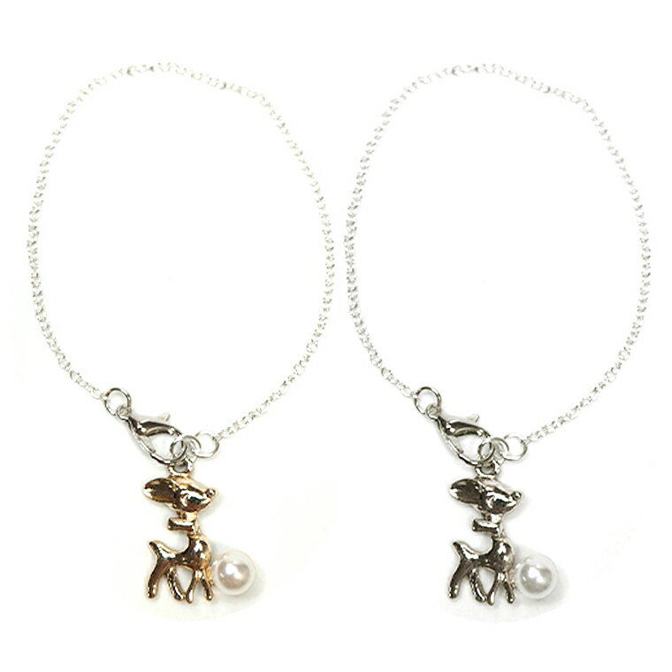 Rakuten - 鹿ブレスレット チェーン15cm シルバー 奈良のおみやげ アンシャンテラボ / オリジナル商品 奈良県 nara deer お土産 おみやげ OMIYAGE【ゆうパケット対応】