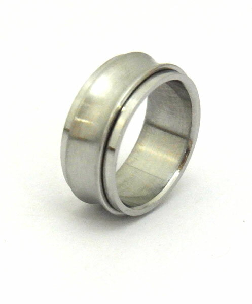 Rakuten - 在庫限り！ダブルステンレスリング エッジ / 指輪 リング かっこいい ファッション アクセサリー シルバー 銀 6号 7号 9号 11号 12号 13号 14号 16号 17号 19号 20号 21号 22号 23号 【ゆうパケット対応】