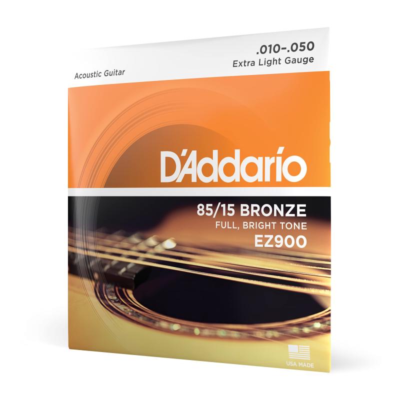 D'Addario ダダリオ アコースティックギター弦 85/15アメリカンブロンズ Extra Light .010-.050 EZ900 【】